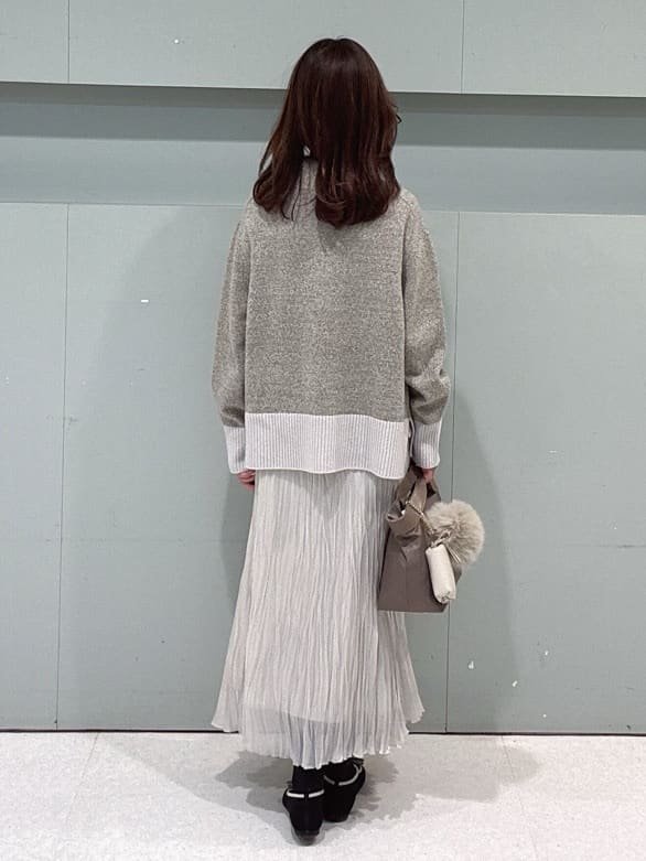 makiさんの「UNTITLED｜【8色展開/洗える】ウールカシミヤ ハイネックニット」を使ったコーディネート