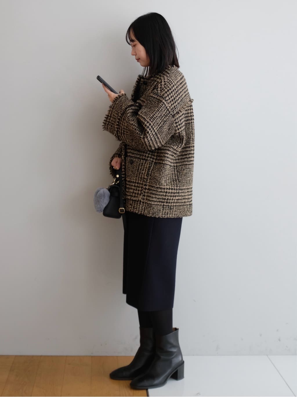 Kishimotoさんの「DRESSTERIOR｜◆ショートブーツ」を使ったコーディネート