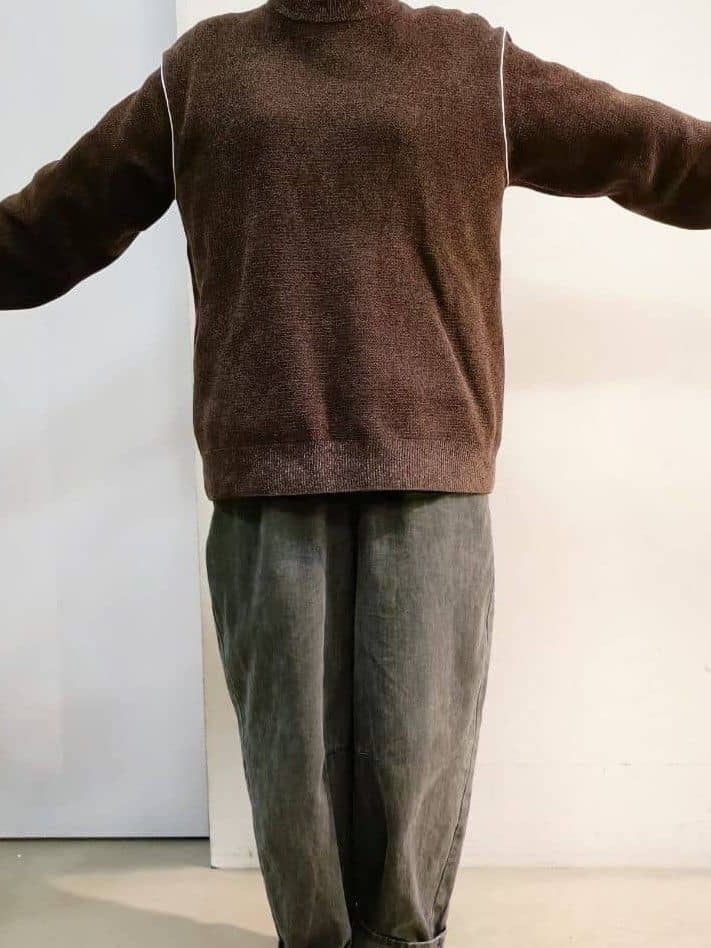 あんさんの「THE SHOP TK｜【大人の上品カジュアルを叶える】ハグするニット 洗濯機OK／6色展開」を使ったコーディネート