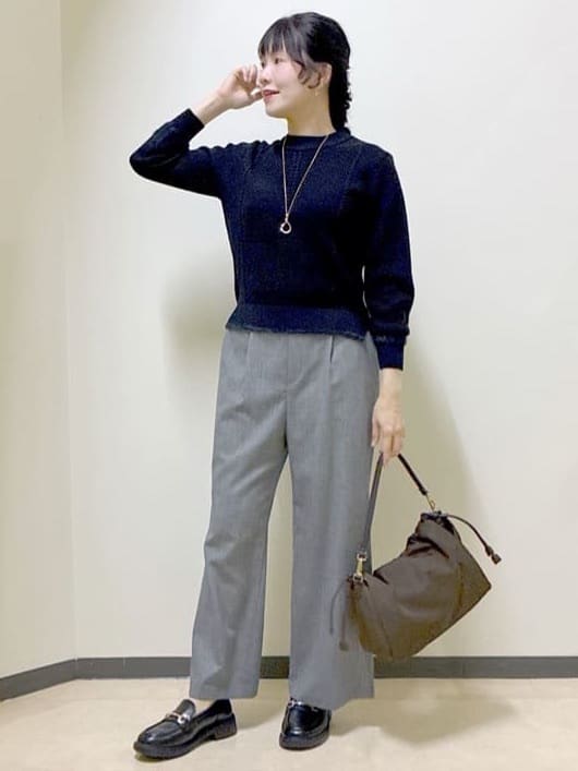  beni_gingerさんの「Reflect｜【ほんのりラメ感◎】ケーブル柄ニット」を使ったコーディネート