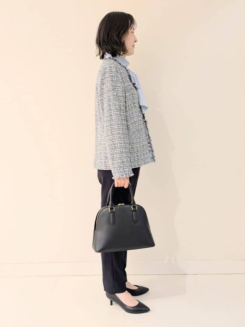 サオリさんの「UNTITLED｜【仕事着/スーツ】ファンシーツイード ジャケット」を使ったコーディネート