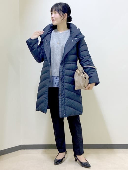  beni_gingerさんの「Reflect｜【SS-4Lサイズ／ウエスト調整可】フーデッドロングダウンコート」を使ったコーディネート