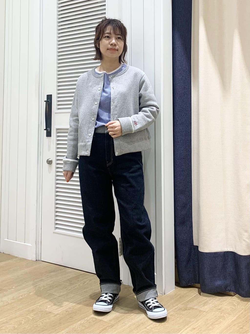 IMARIさんの「Dessin｜【日本製/洗える】吊り裏毛カーディガン」を使ったコーディネート