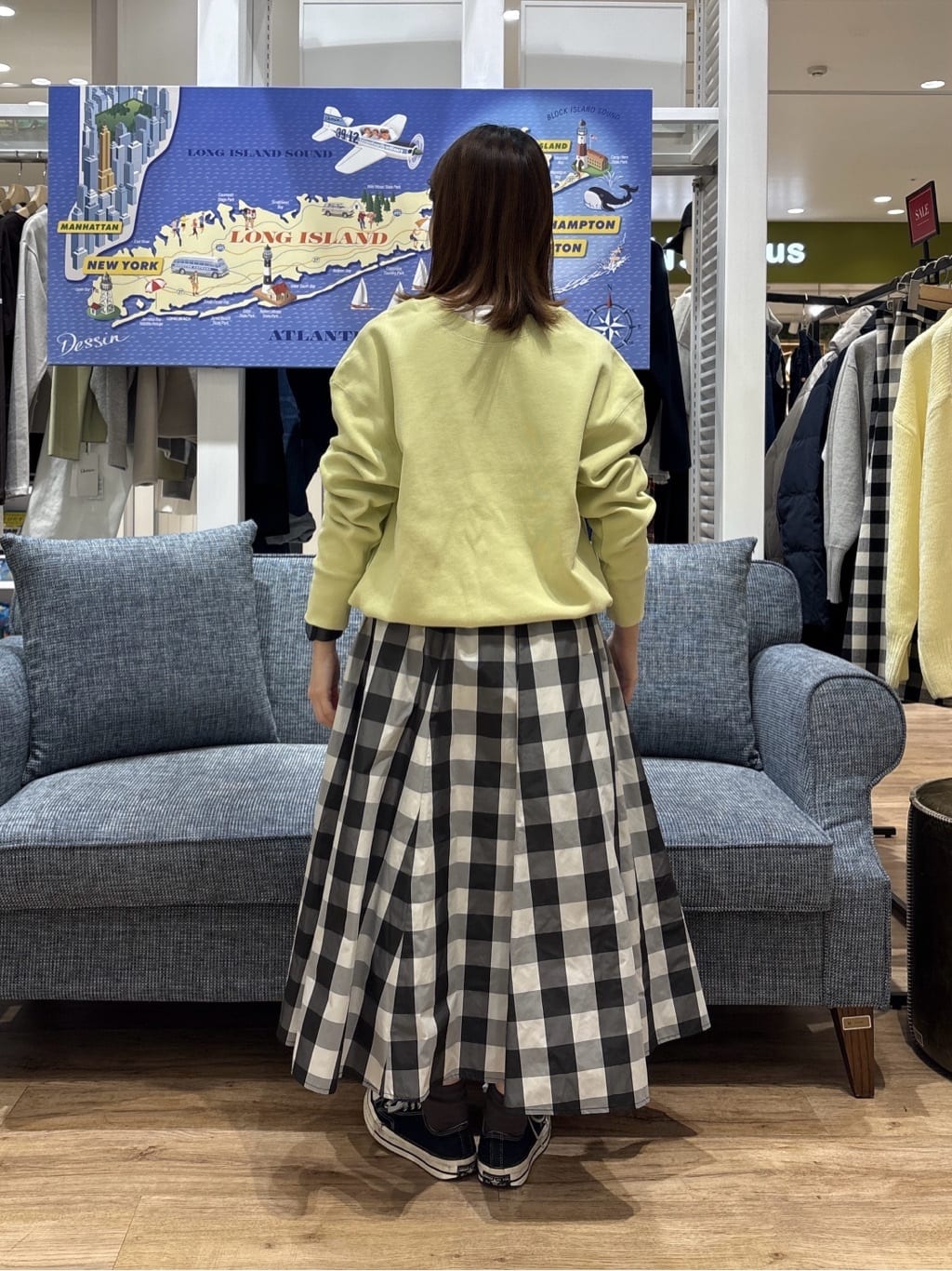risaさんの「Dessin｜【前後2WAY/洗える】ドロストリブカットソー」を使ったコーディネート