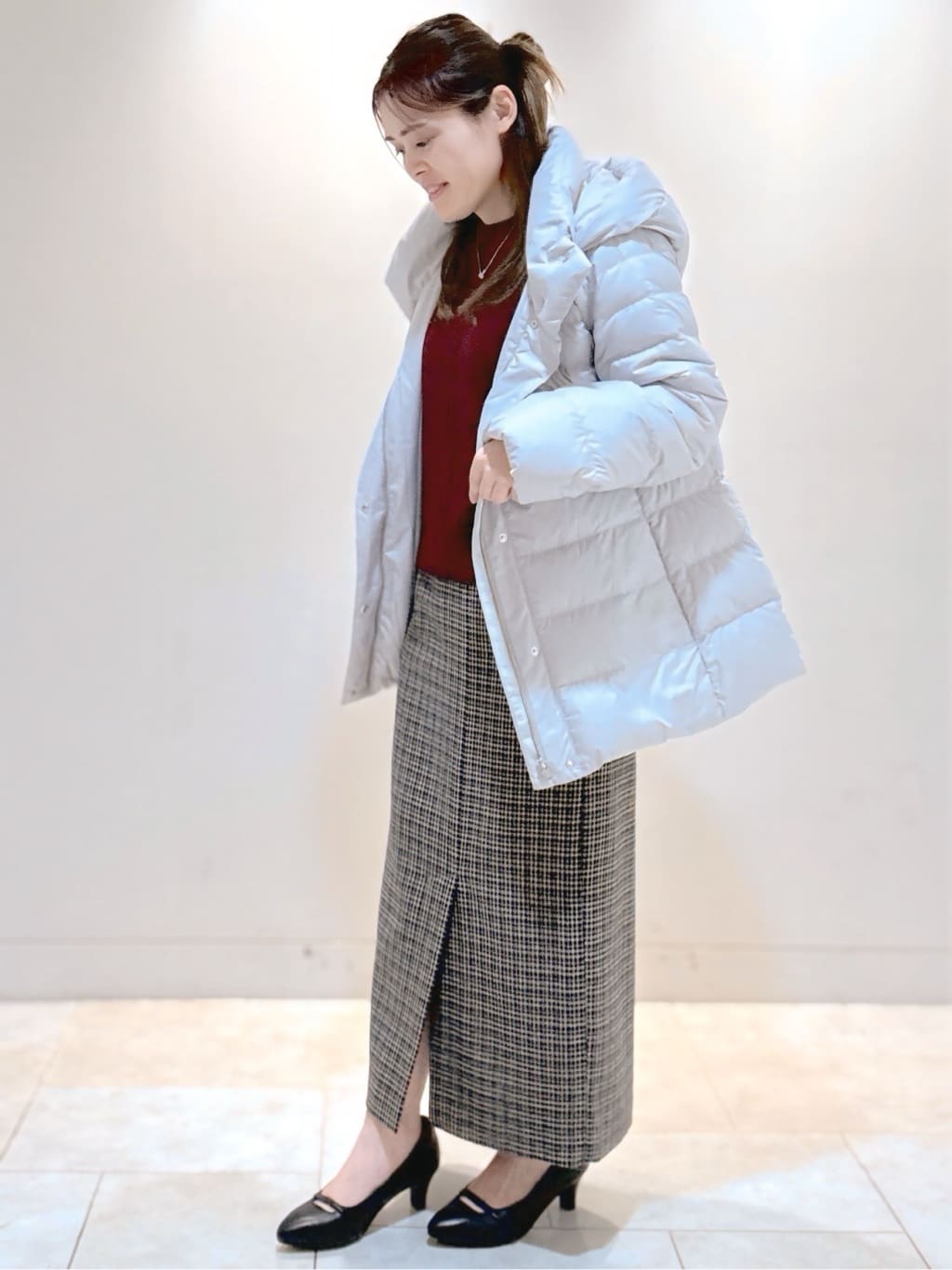 S&auml;K&iuml;さんの「Reflect｜【SS-4Lサイズ】フーデッドミドルダウンコート」を使ったコーディネート