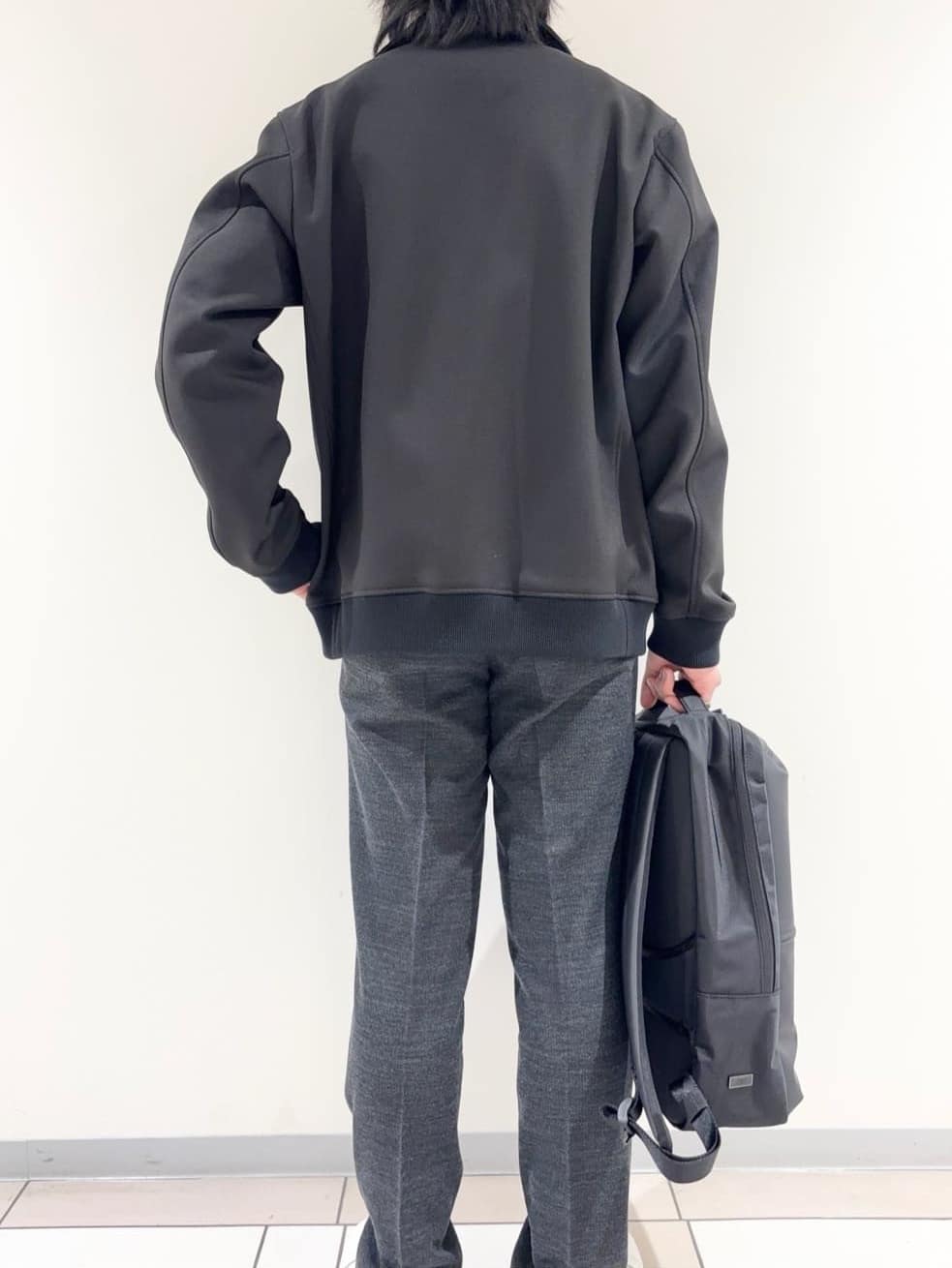 及川さんの「TAKEO KIKUCHI｜【JUST ONE LAYER】ダウンファブリック ジップアップ リブ ブルゾン」を使ったコーディネート