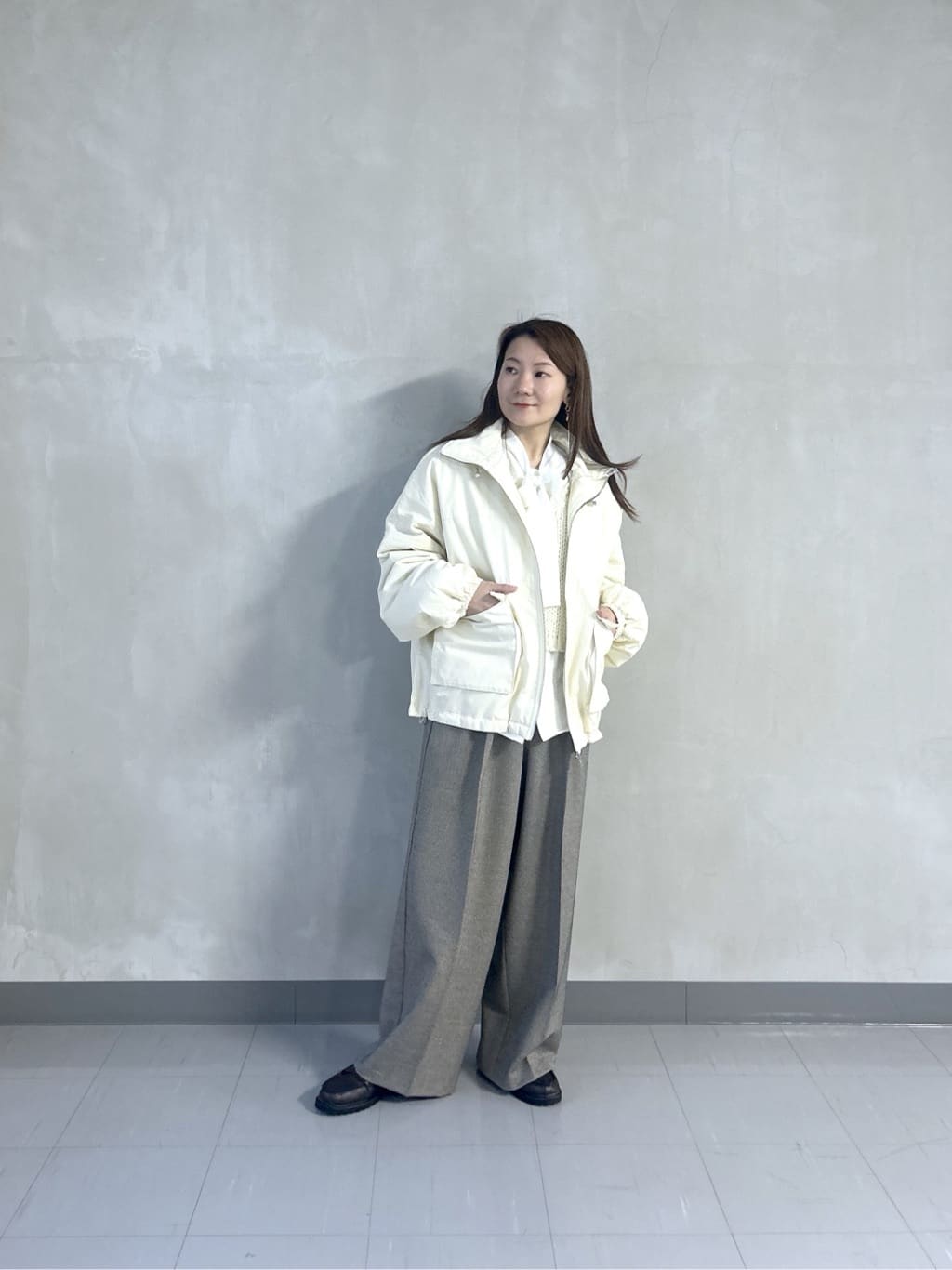 takaさんの「INDIVI｜【再入荷】ビッグポケット中綿フォルムコート」を使ったコーディネート