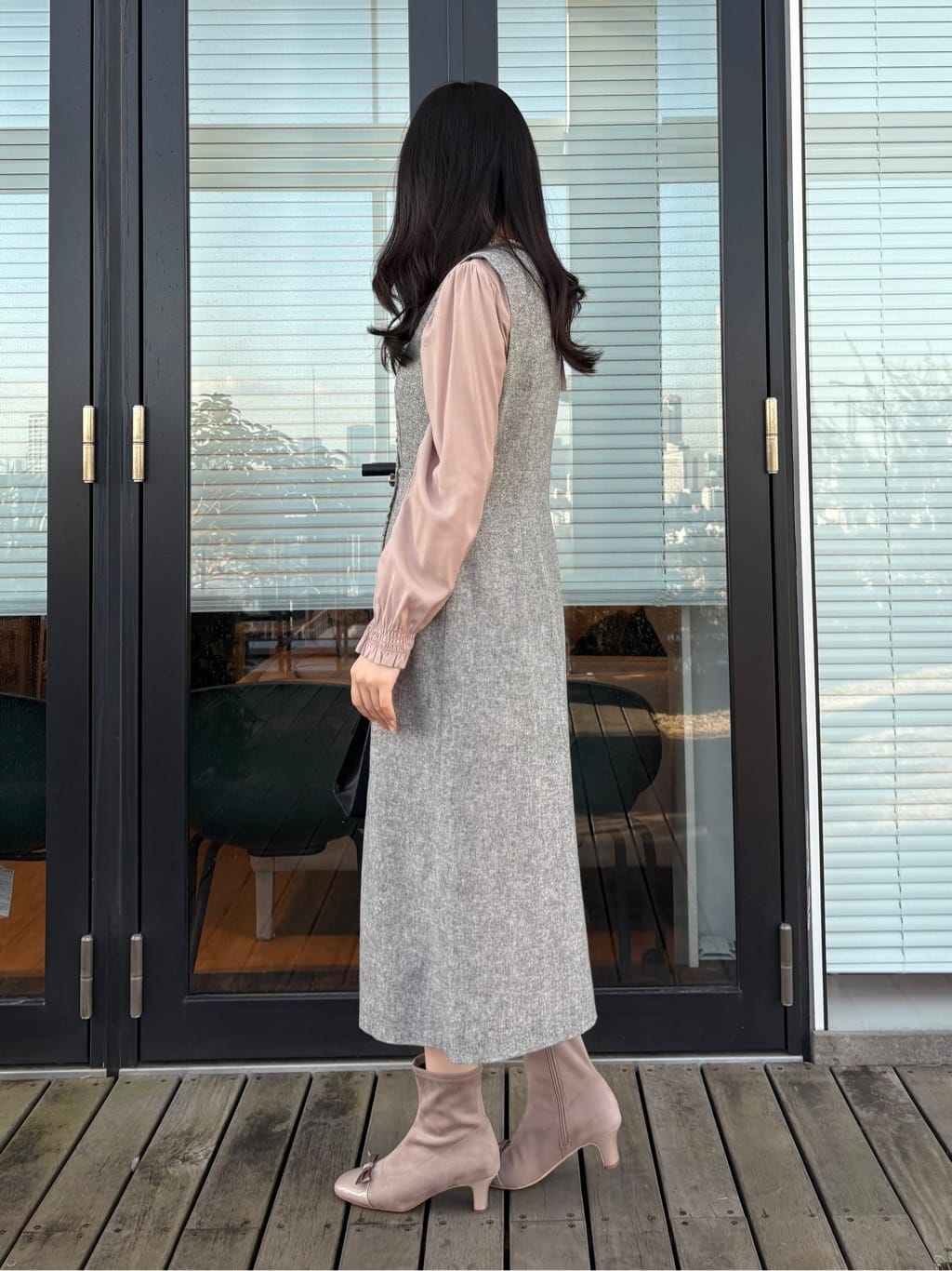AOIさんの「Couture brooch｜【ハレの日・通勤】フリンジツイードジャンスカ」を使ったコーディネート