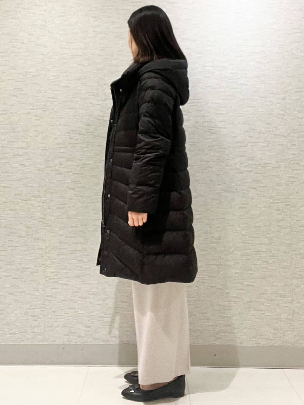 marikoさんの「Reflect｜【SS-4Lサイズ／ウエスト調整可】フーデッドロングダウンコート」を使ったコーディネート