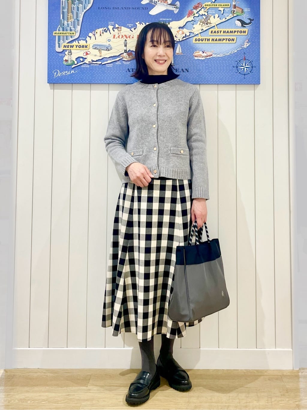 uwatokoさんの「Dessin｜ウールカシミヤカーディガン」を使ったコーディネート