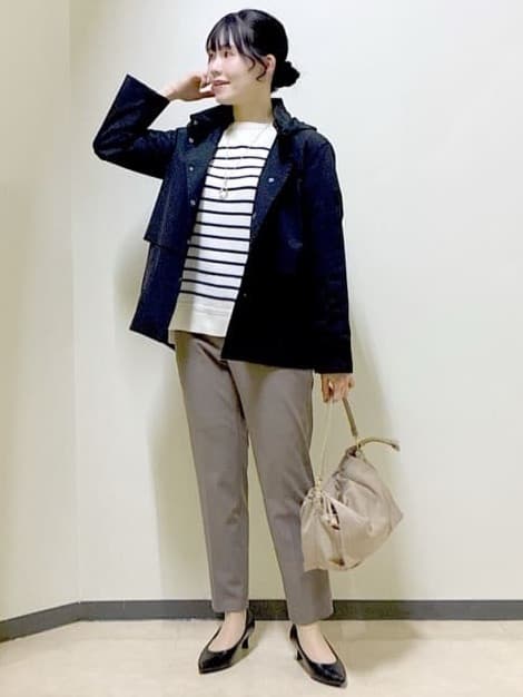 beni_gingerさんの「Reflect｜【すっきり見え／フード取り外し可／通勤におすすめ◎】ライティアウター」を使ったコーディネート