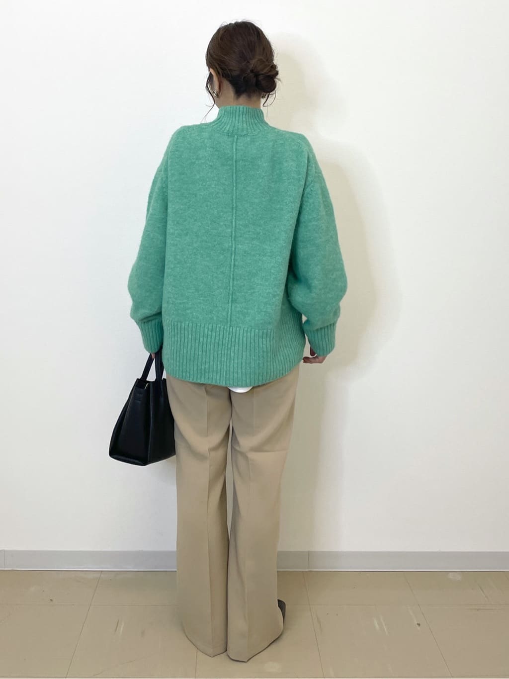 Akiさんの「OPAQUE.CLIP｜ふわふわハイネックニット【洗濯機OK】」を使ったコーディネート