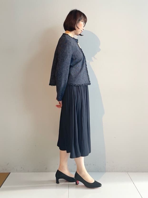 murayamaさんの「INDIVI｜【洗える】ギャザーフレアワンピース」を使ったコーディネート