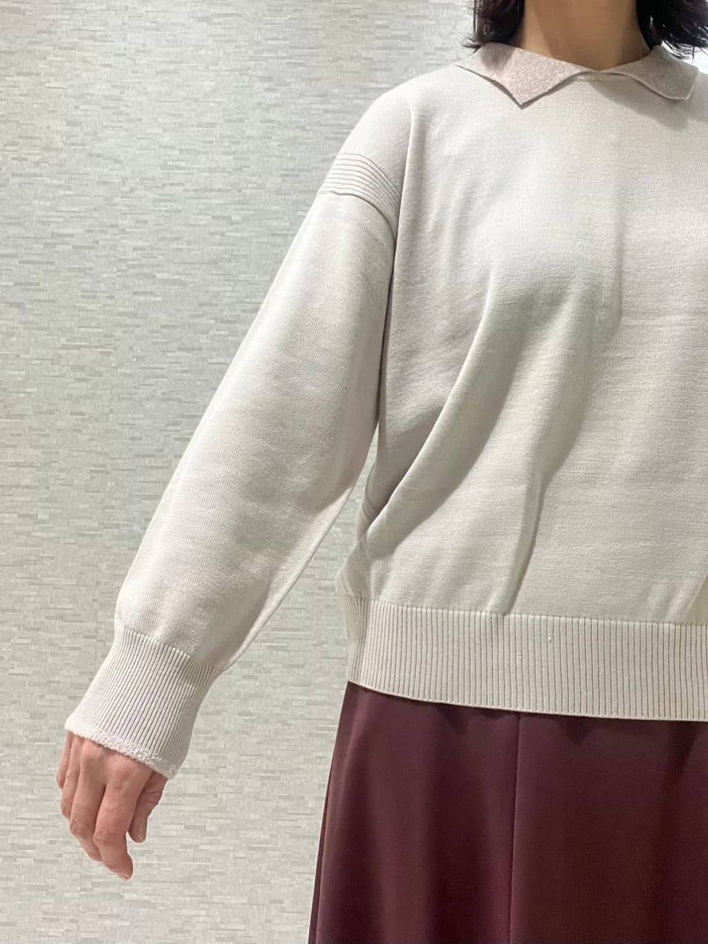 marikoさんの「Reflect｜【SS-4Lサイズ／選べる6色】テーラードカラーロングウール混コート」を使ったコーディネート