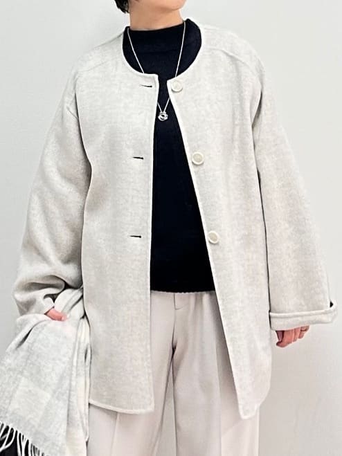 みなこさんの「UNTITLED｜【洗える】スポンディッシュ ボトルネックニット」を使ったコーディネート