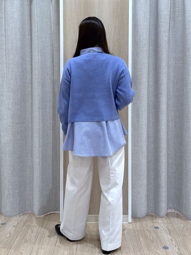 sachiさんの「grove｜毎日着たくなる、もちもち畦編みニット」を使ったコーディネート