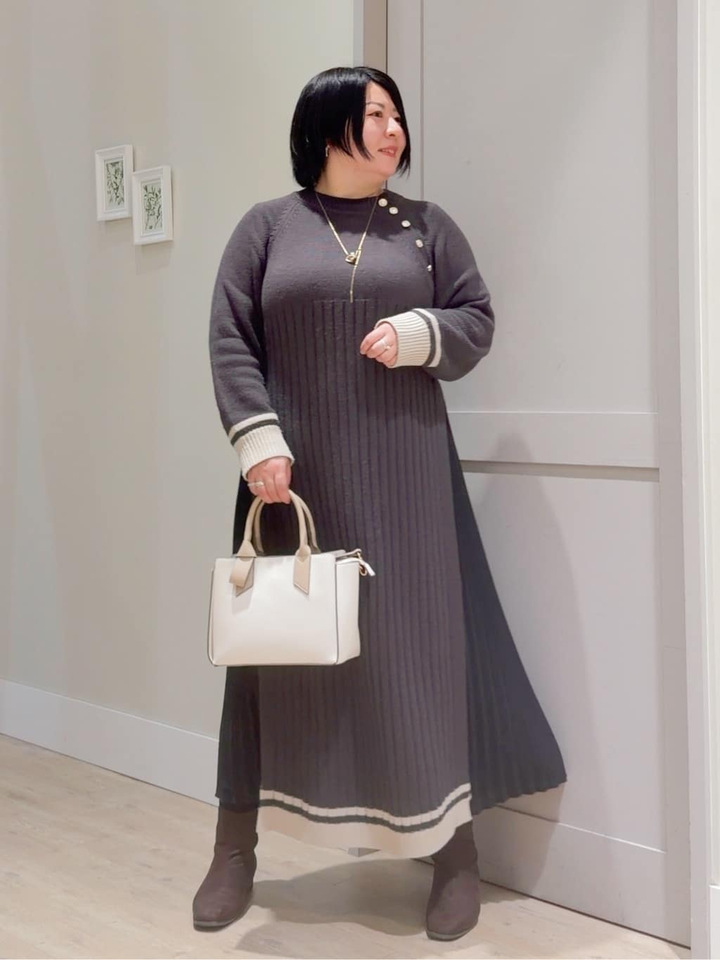 sasaさんの「grove｜【名品アウター／800FP・多機能】つつまれダウンショート」を使ったコーディネート
