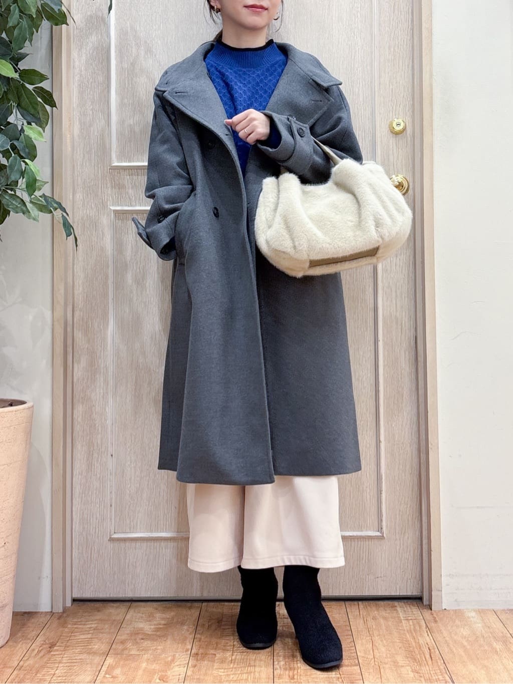 なみさんの「SHOO･LA･RUE｜起毛ニットブーツ」を使ったコーディネート