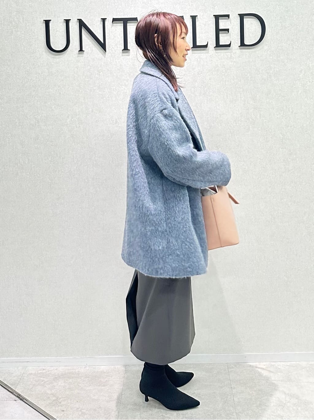 Miwaさんの「UNTITLED｜【ふわふわニット/オンオフ使える】フォックスカシミヤ衿付きカーディガン」を使ったコーディネート