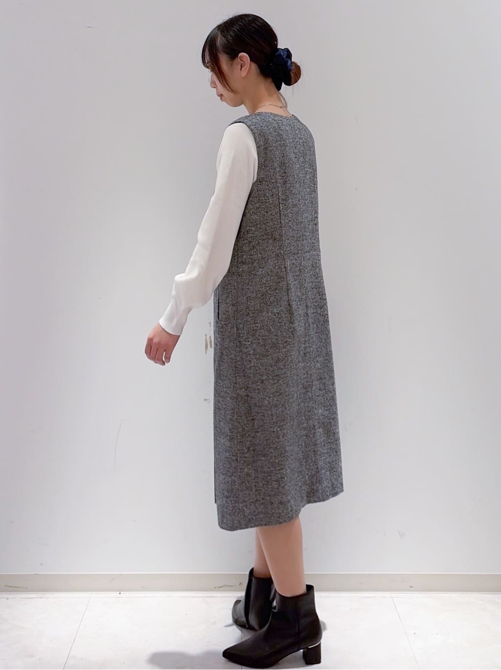 yurinaさんの「index｜ラメスカラップビジューデザインニット【洗濯機OK】《6col／S～LL》」を使ったコーディネート