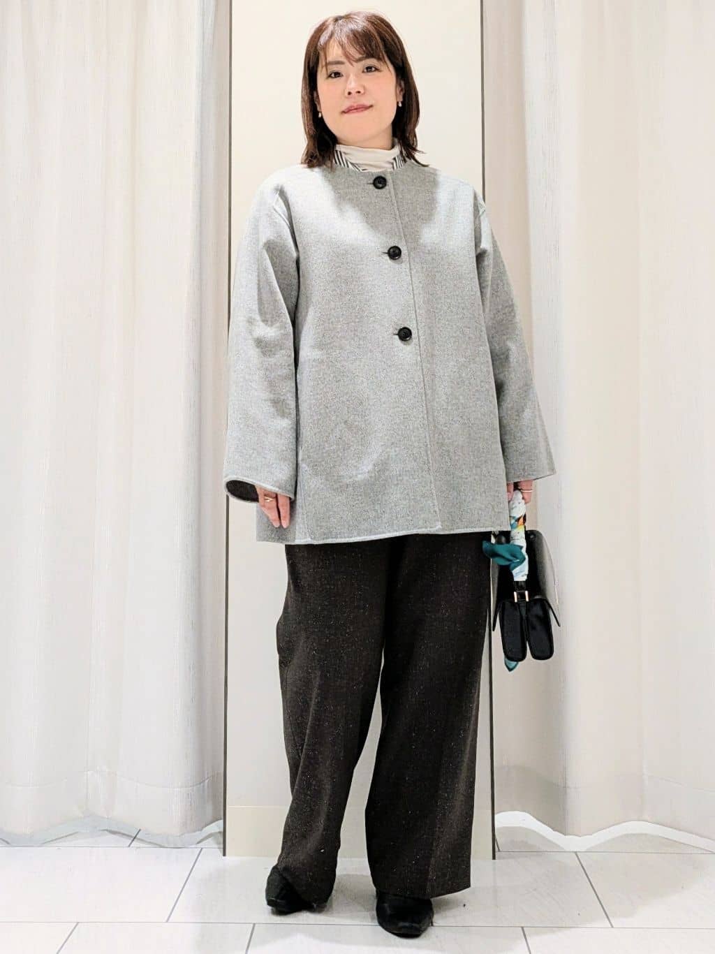 Onumaさんの「UNTITLED｜【ミディ丈/軽やか】セミラグランリバー コート」を使ったコーディネート