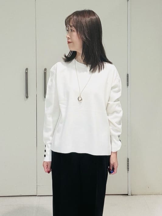 makiさんの「UNTITLED｜【アンサンブル可/洗える】ウールミラノリブニット」を使ったコーディネート