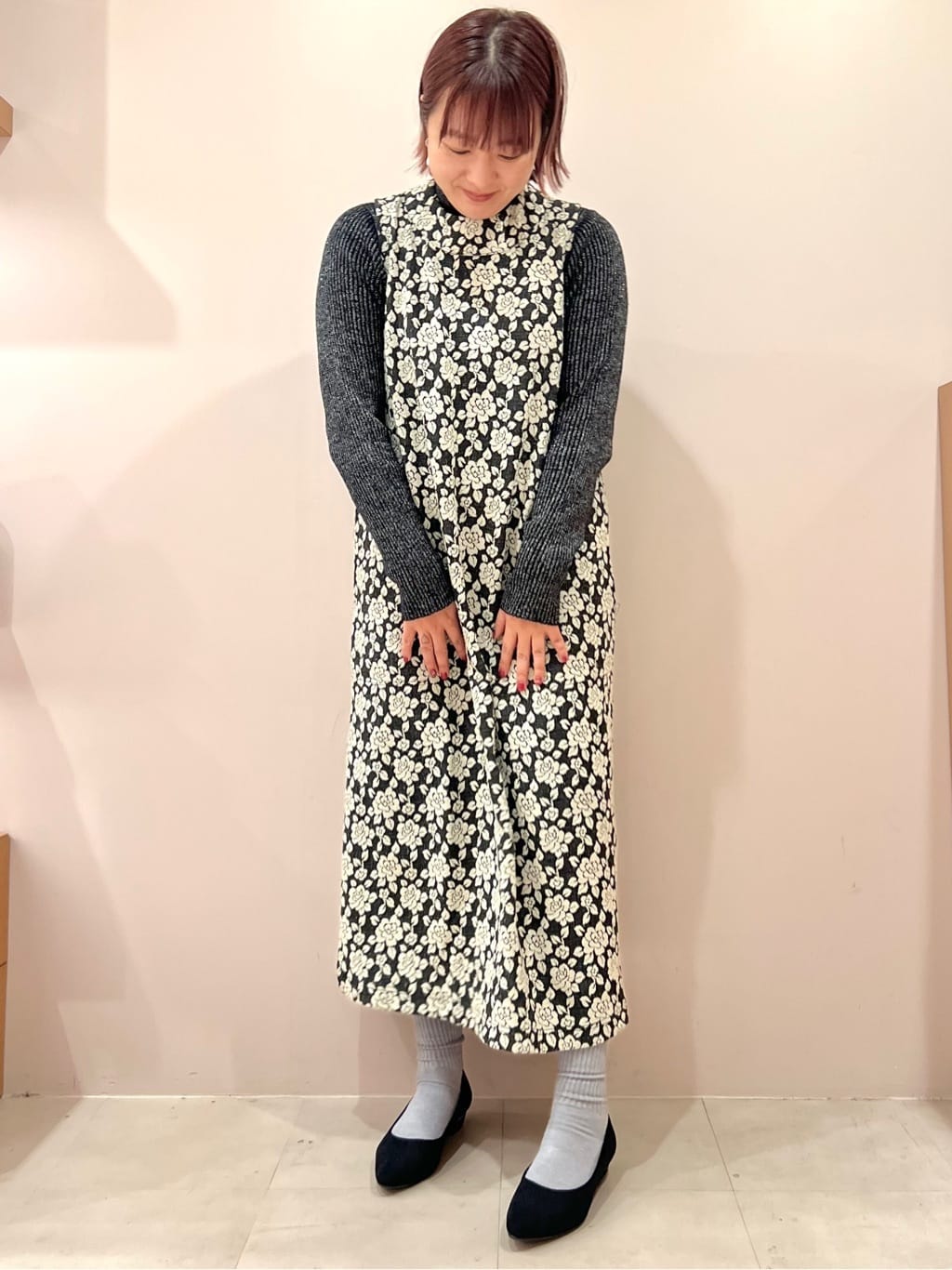 TAKAさんの「ESPERANZA｜《定番》晴雨兼用クッションフラットパンプス」を使ったコーディネート