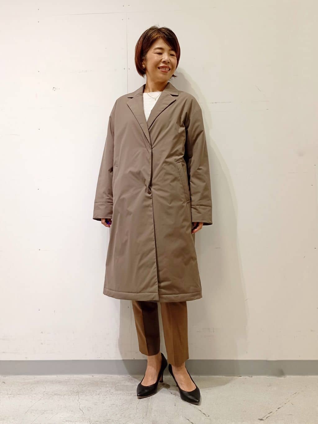 Kさんの「INDIVI｜【洗える／体型カバー】美シルエットニット」を使ったコーディネート