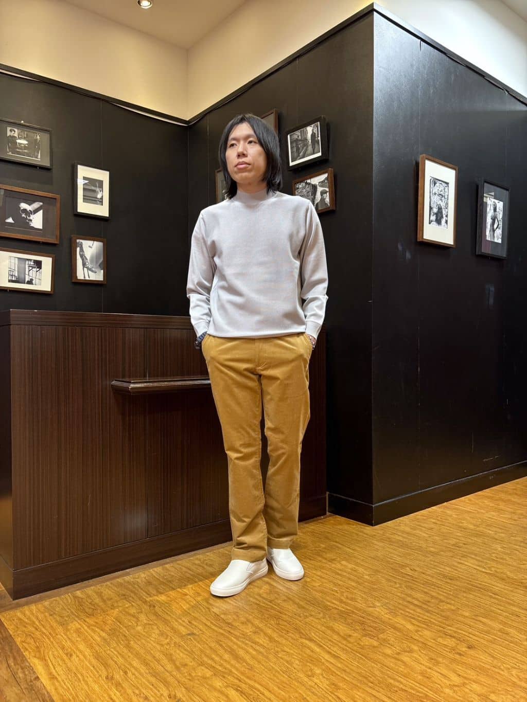 moritaさんの「TAKEO KIKUCHI｜スタンドカラー ショート リブ ブルゾン」を使ったコーディネート