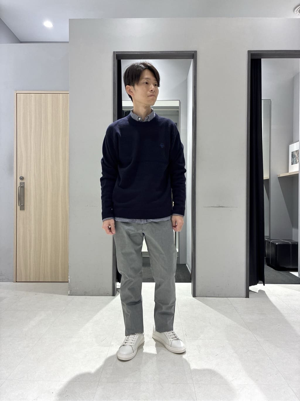 わいずみさんの「TAKEO KIKUCHI｜【None Of Stress】ストレッチ ダウンブルゾン」を使ったコーディネート