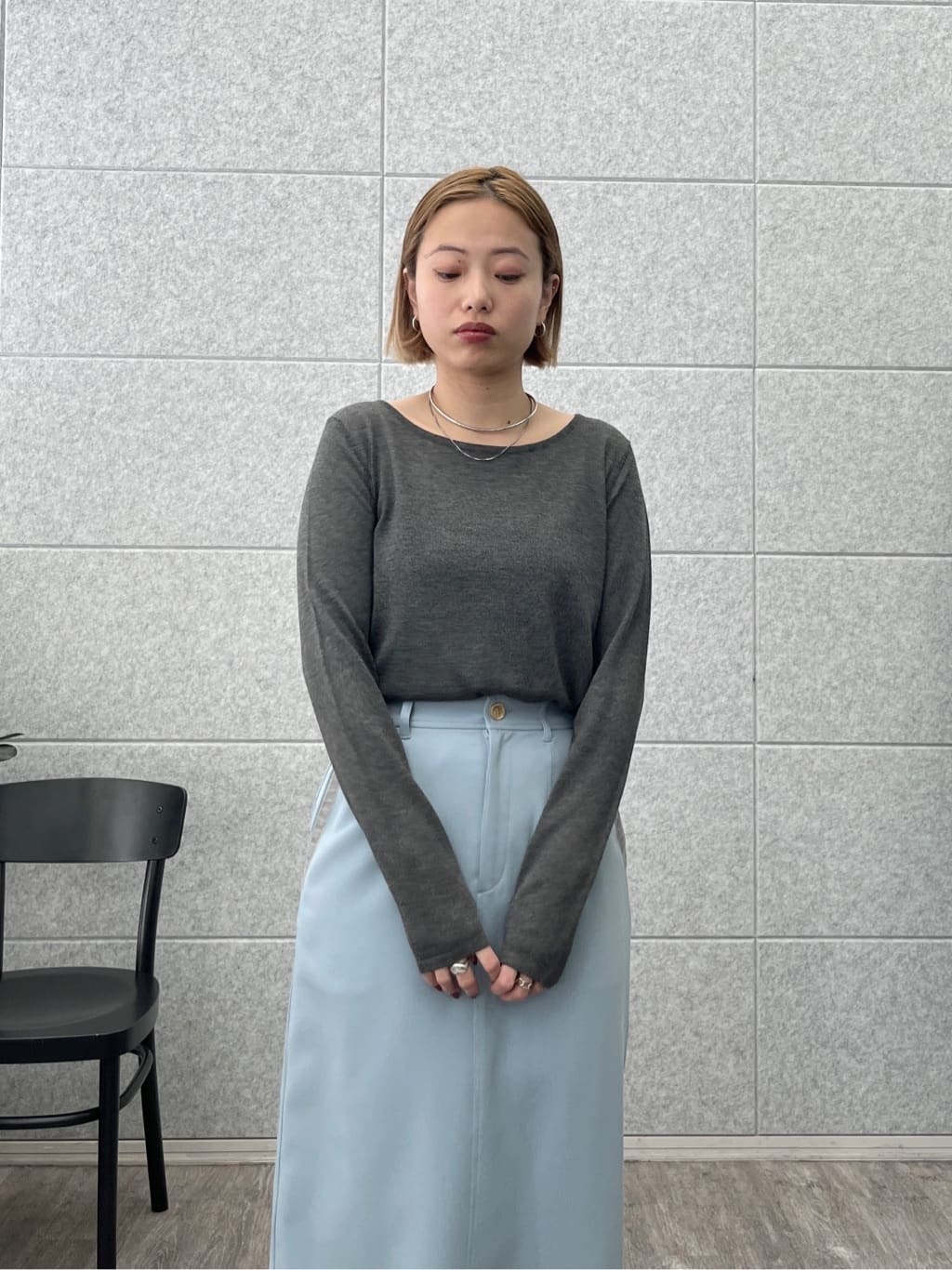 Harukaさんの「INDIVI｜ビスチェレイヤードニット」を使ったコーディネート