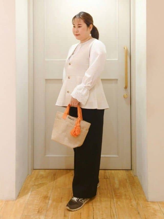 ななこさんの「SHOO･LA･RUE｜◆【高レビュー】夏を彩る ジュートランチトートバッグ」を使ったコーディネート