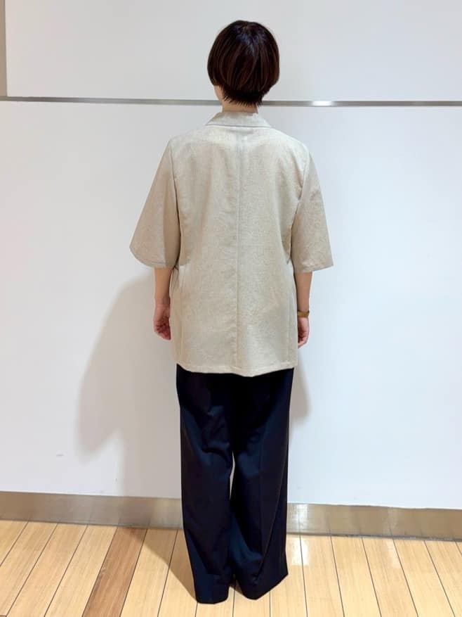 あやさんの「UNTITLED｜【吸水速乾/洗える】ハーフスリーブジャケット」を使ったコーディネート