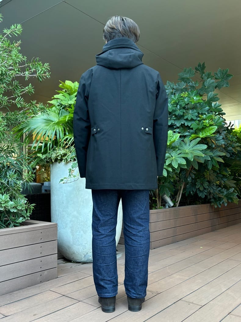 圭哉さんの「TAKEO KIKUCHI｜【モンスターストレッチ】日本製 ワンウォッシュ デニムパンツ」を使ったコーディネート