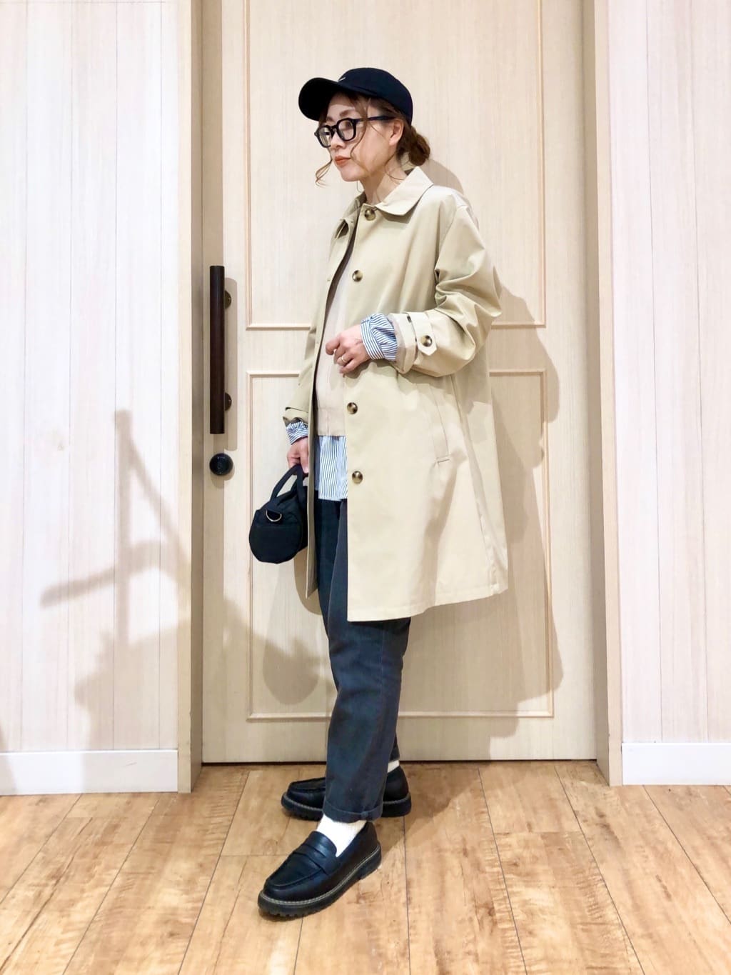 YOUさんの「SHOO･LA･RUE｜◆【S-LL/撥水/防花粉】オンにもオフにも ステンカラーコート」を使ったコーディネート