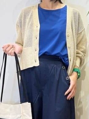 misakiさんの「SHOO･LA･RUE｜キラッと光るラメとスパンコールが印象的 メッシュカーディガン」を使ったコーディネート