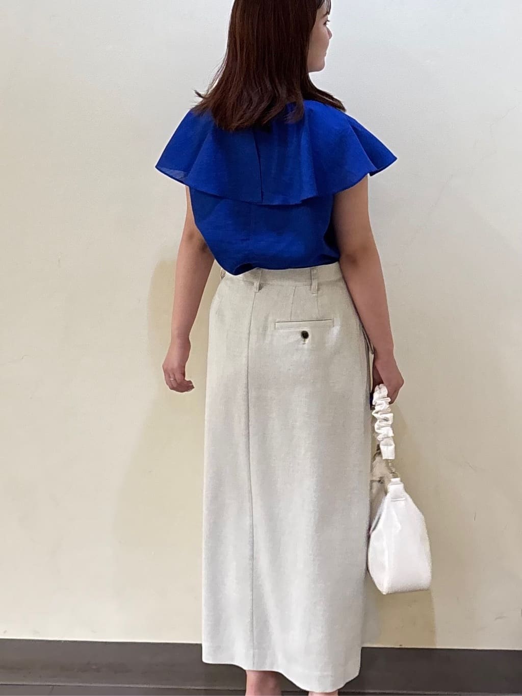 いくみさんの「UNTITLED｜【きれいめ/洗える/フリル】ラッフルシアーブラウス」を使ったコーディネート