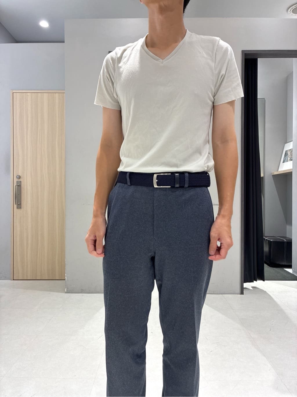 わいずみさんの「TAKEO KIKUCHI｜【COOL CITY WEAR】DotAir（R）サッカー シャツ」を使ったコーディネート
