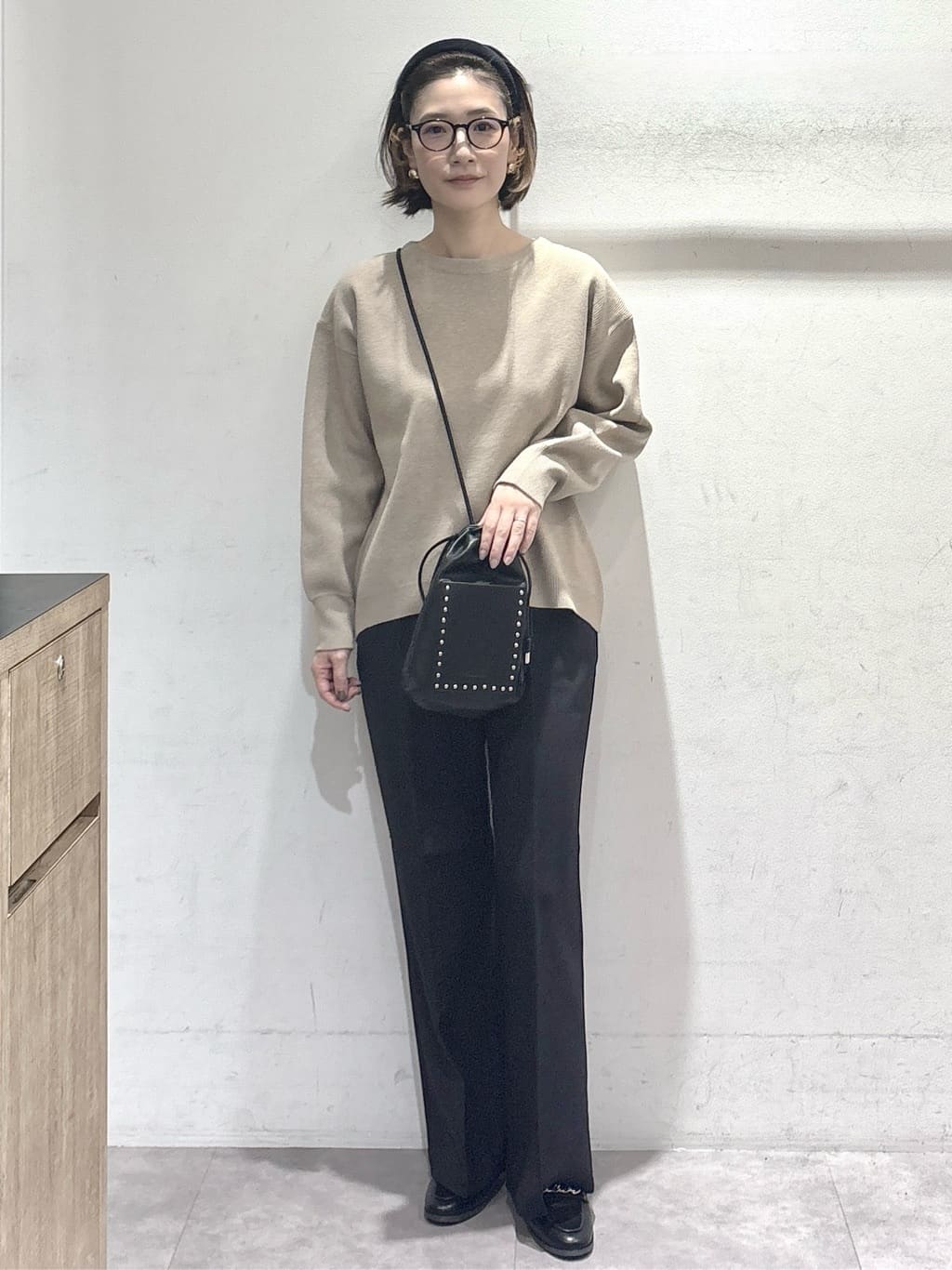 たけねぇさんの「OPAQUE.CLIP｜サイド編地切替ニットトップス／セットアップ対応【洗濯機OK】」を使ったコーディネート
