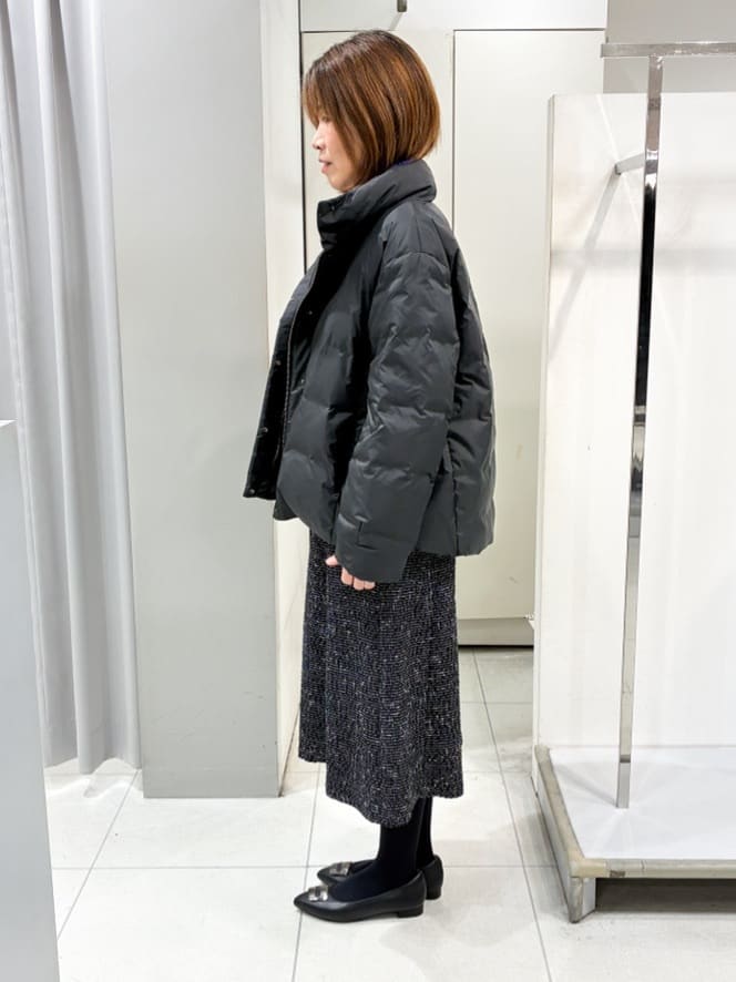 たみちゃんさんの「Reflect｜【ほんのりラメ感◎】ふわふわフェザーヤーンハイネックニット」を使ったコーディネート