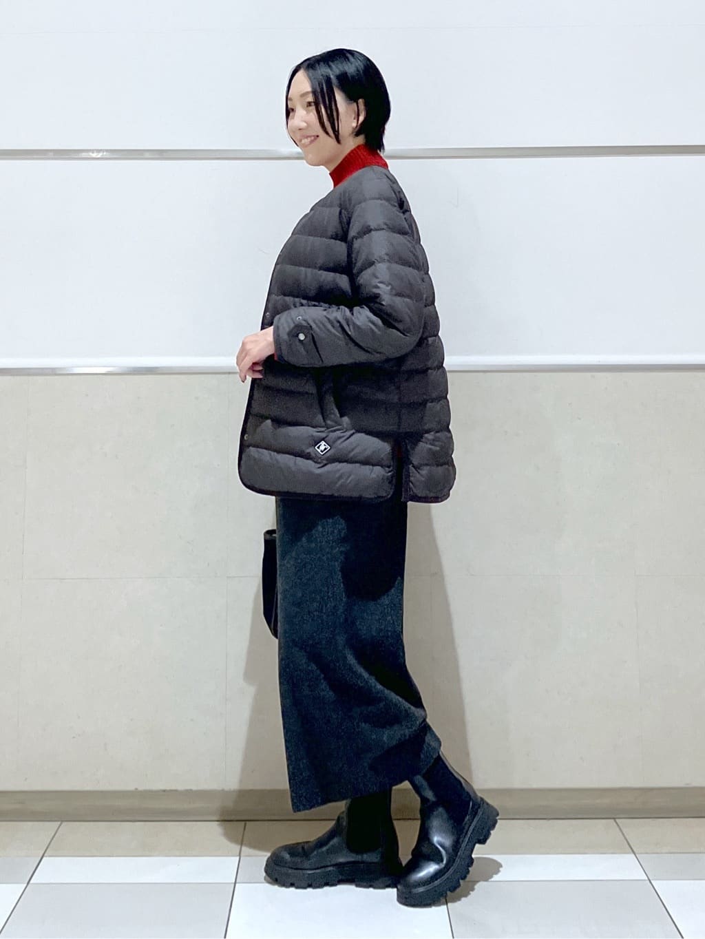 eriko さんの「Dessin｜【撥水・2WAY】ミュラーダウンコートミドル丈」を使ったコーディネート