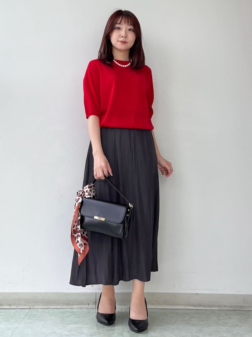 KAHOさんの「UNTITLED｜【アンサンブル可/六分袖/洗える】ウールシルクニット」を使ったコーディネート