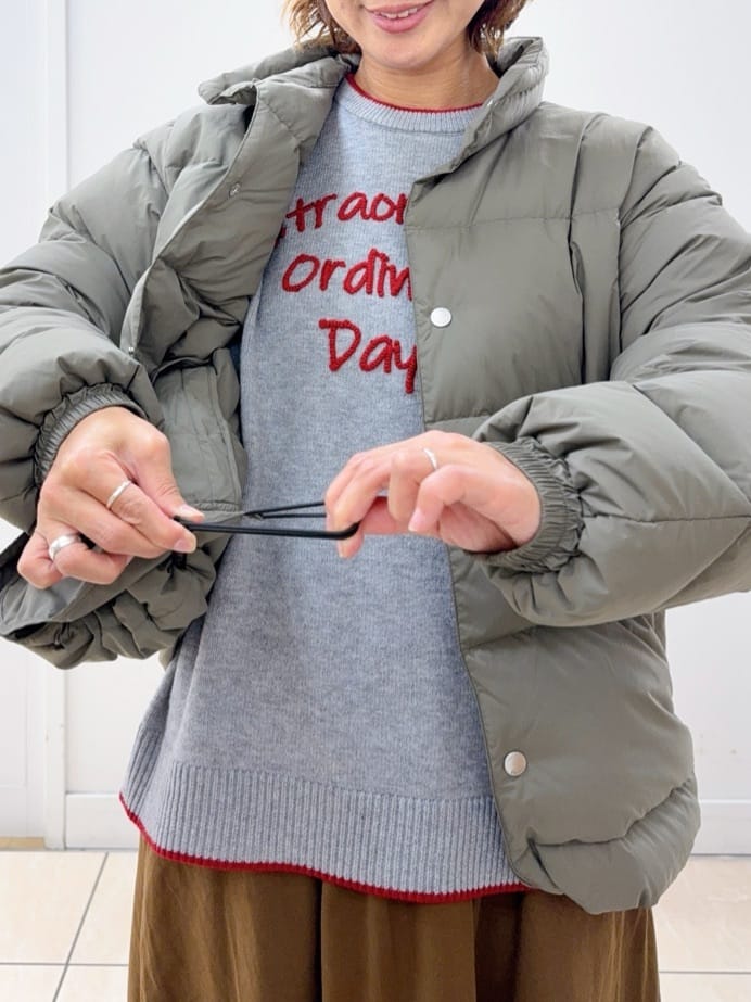 Osawaさんの「Dessin｜ボアイヤーフラップ付きキャップ」を使ったコーディネート