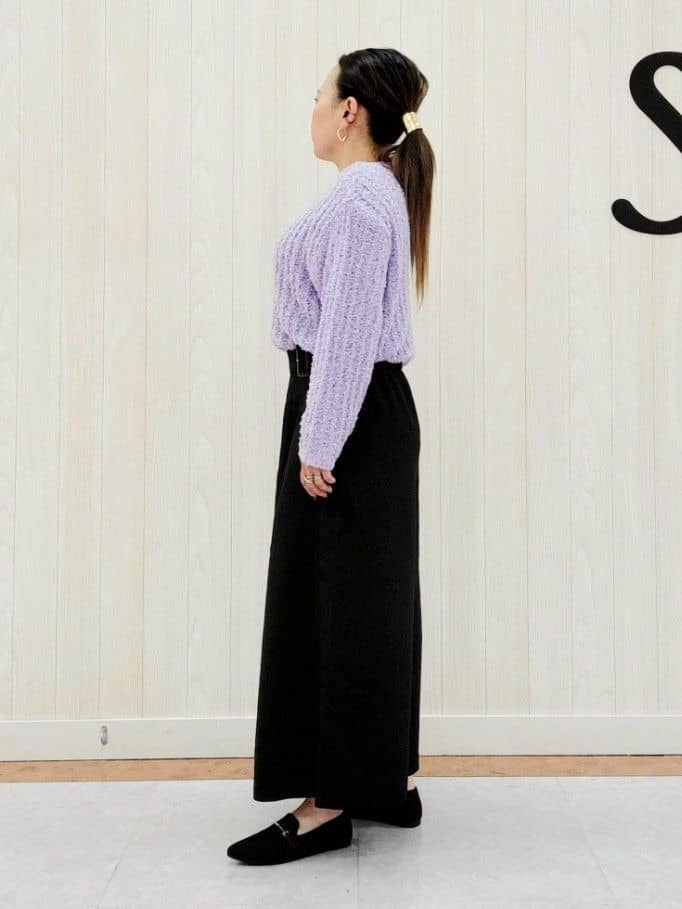 nanahachiさんの「SHOO･LA･RUE｜◆程よくエアリー テープヤーンニット」を使ったコーディネート