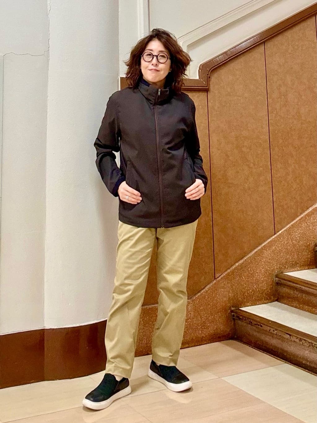 のぐみさんの「TAKEO KIKUCHI｜【刺繍ロゴT】スムース ワンポイント Tシャツ」を使ったコーディネート