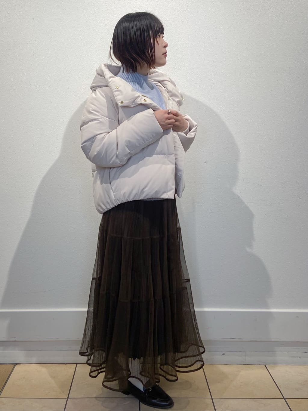 kimiさんの「index｜KAWADAダウンショートコート【撥水／洗濯機OK／静電気防止裏地】《XS～LL》」を使ったコーディネート