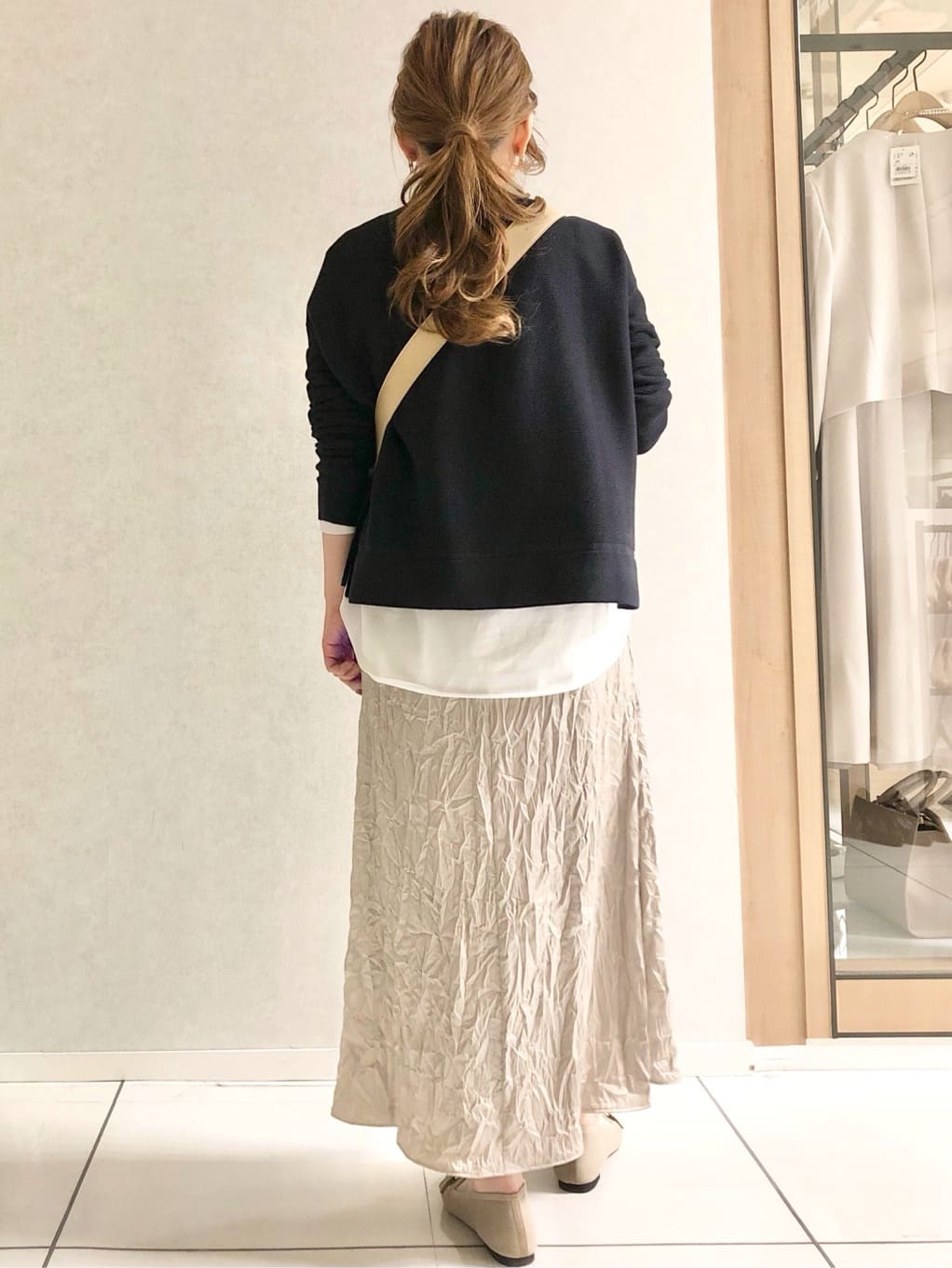 sayuさんの「UNTITLED｜◆【着回し/首元スッキリ】ボートネック天竺プルオーバー」を使ったコーディネート
