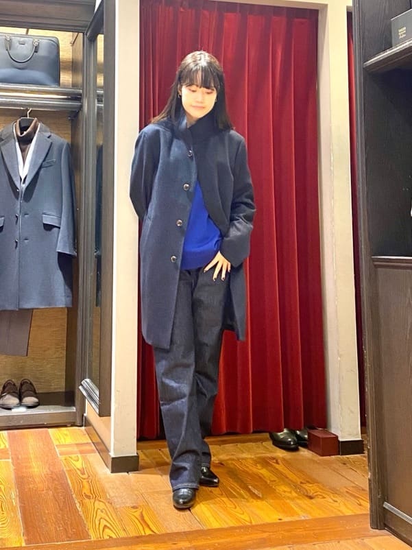 かわぴーさんの「TAKEO KIKUCHI｜【ウールカシミヤブレンド】ビーバー調 スタンドカラー コート」を使ったコーディネート