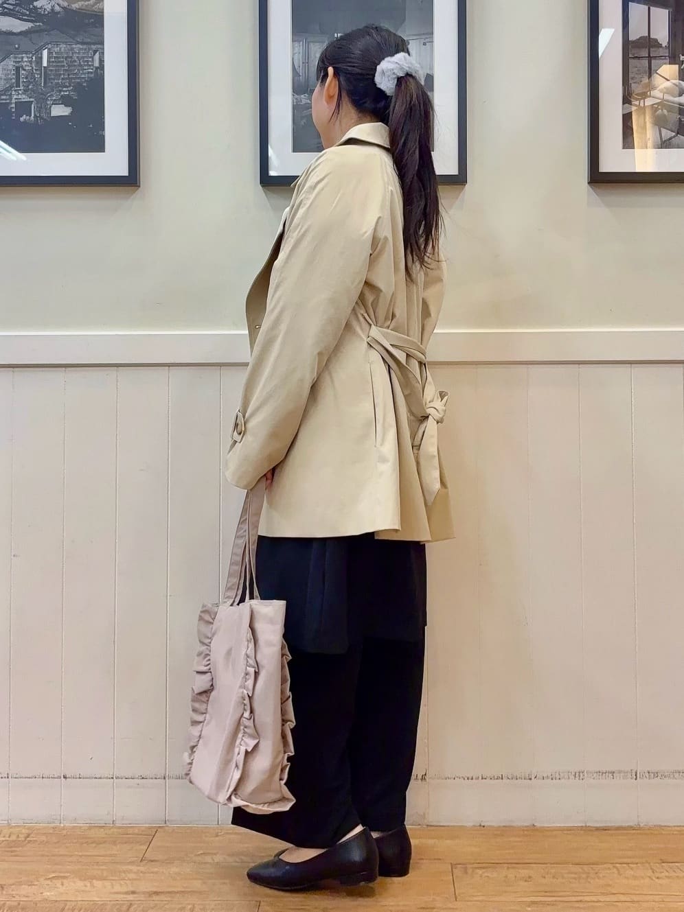 ゆうさんの「SHOO･LA･RUE｜【洗濯機可/セットアップ可/S-3L】きちんと楽に。カットジョーゼット ロングジレ」を使ったコーディネート