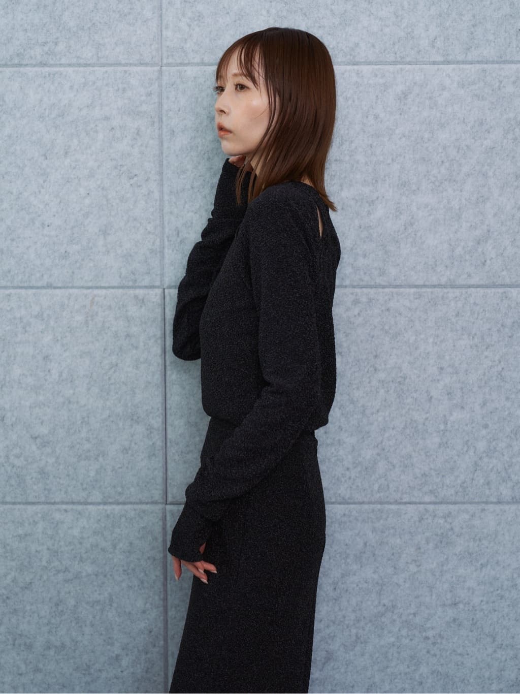 harekoさんの「CODE A｜lame skirt」を使ったコーディネート